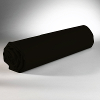 Drap Housse 90x190cm Bonnet:25cm 100%coton 57fils Noir